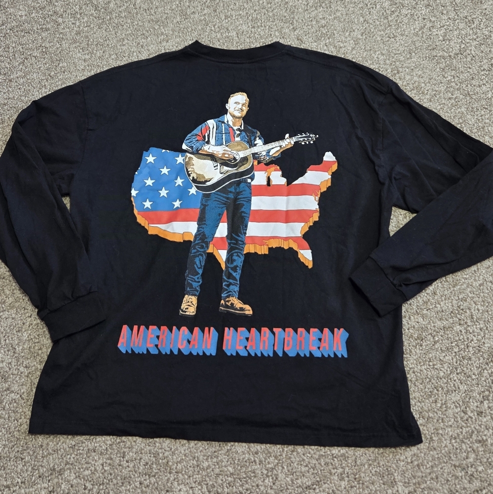 Zach Bryan Official American Heartbreak Merch Shirt 2XL‎